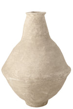 Vase Extra-Large Chad Papier Mache Blanc