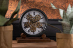 Horloge sur pied Mdf Or antique/Noir