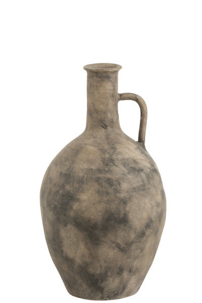 Vase Spotted Ear Ker Brn/Grs S - (17890)